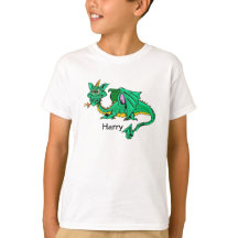 緑ドラゴンはTシャツをからかいます