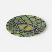 緑ドラゴン ペーパープレート (アングル)