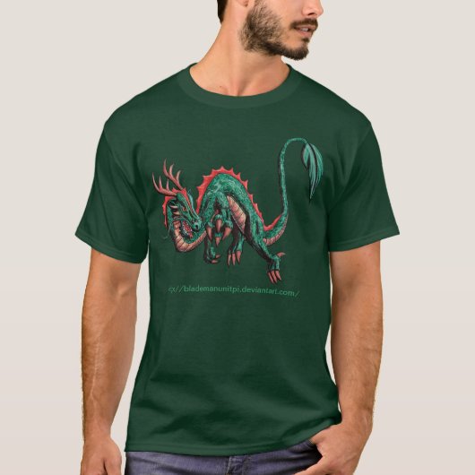 緑ドラゴン Tシャツ (正面)