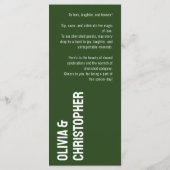 緑ドリンクのメニューと文字ミニマリストはっきりした メニュー (裏面)