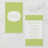 緑パターン名刺 名刺 (正面/裏面)