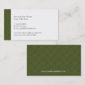 緑パターン名刺 名刺 (正面/裏面)
