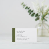 緑パターン名刺 名刺 (スタンド正面)