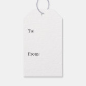 緑パターン(の模様が)ある ギフトタグ (裏面)