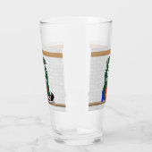 緑パーソナライズされたと白のバスケットボール タンブラーグラス (左)