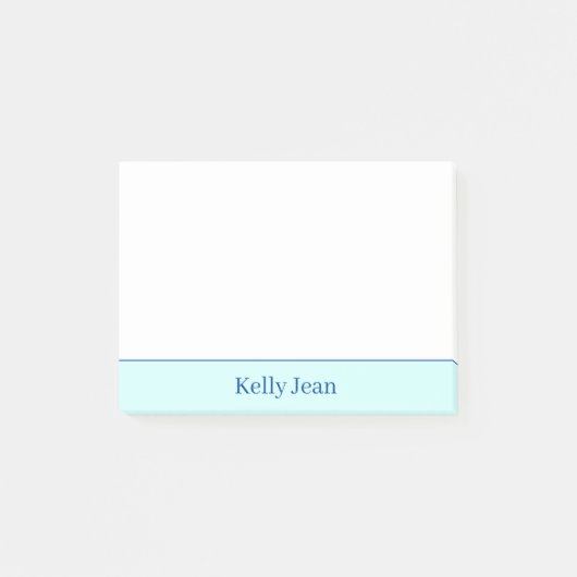 緑パーソナライズされたと白 ポストイット (正面)