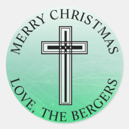 緑パーソナライズされたと黒のクロスシール ラウンドシール