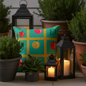 緑パーソナライズされたのクリスマス装飾広場 クッション