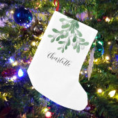 緑パーソナライズされたのクリスマス スモールクリスマスストッキング