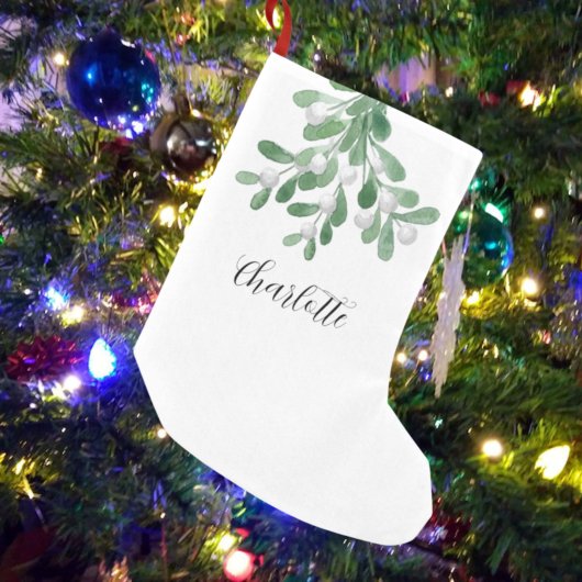 緑パーソナライズされたのクリスマス スモールクリスマスストッキング