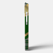 緑パーソナライズされたエレガントタータンチェック板 Case-Mate iPhoneケース (裏面 / 左)