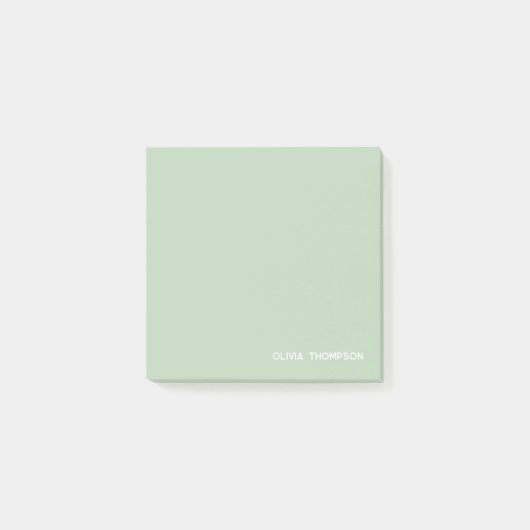 緑パーソナライズされたガーリー学院 ポストイット (正面)
