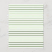 緑パーソナライズされたテーマ家族プロフィール (裏面)