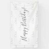 緑パーソナライズされた名バナー 横断幕 (縦)