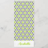 緑パーソナライズされた幾何六角ブックマーク (正面)