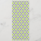 緑パーソナライズされた幾何六角ブックマーク (裏面)