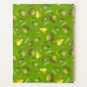 緑パーソナライズされた果 プランナー手帳 (裏面)