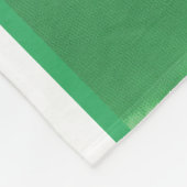 緑パーソナライズされた絞り染めサッカー選手の名前 フリースブランケット (角)