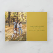 緑パーソナライズされた色のモノグラムママザーズデー カード (内部)