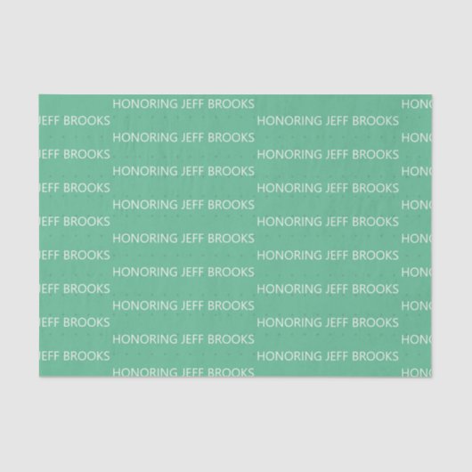 緑パーソナライズされた 薄葉紙 (正面)