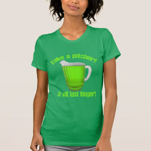 緑ビールの全水差しを取って下さい Tシャツ