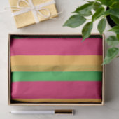 緑ピンクのオレンジ色の垂直ストライプ色 薄葉紙 (ギフト)