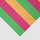 緑ピンクのオレンジ色の垂直ストライプ色 薄葉紙 (詳細)