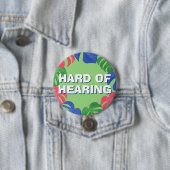 緑ピンクブルー熱帯懸命聴覚葉 缶バッジ (インサイチュ)