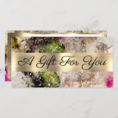 緑ピンク水色ギフト券 (正面/裏面)