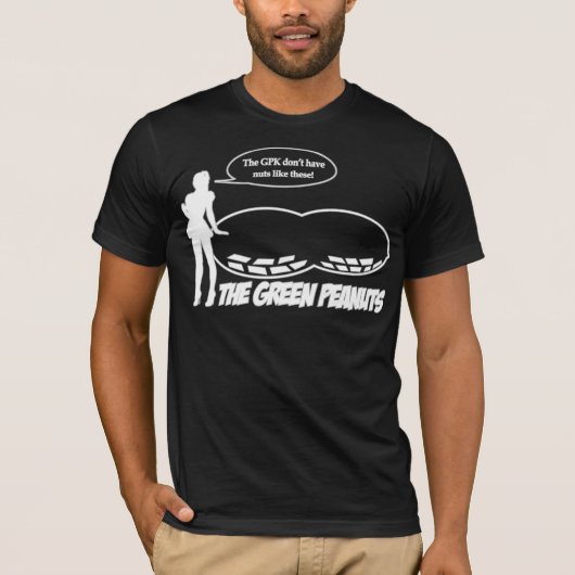 緑ピーナツブーイング Tシャツ (正面)
