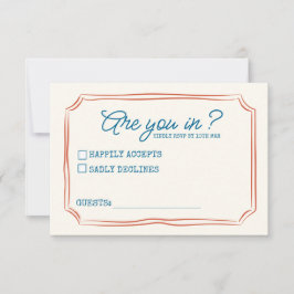 緑ファンキーピンク赤RSVPファンキー 出欠カード