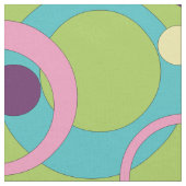 緑ファンキー丸 ファブリック (クローズアップ)