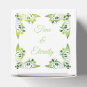 緑ファンシーの葉の縁ど箱 フェイバーボックス (上部)