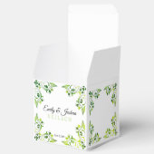 緑ファンシーの葉の縁ど箱 フェイバーボックス (オープン)