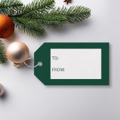 緑フェイクに黄金の箔クリスマスツリーの形 ギフトタグ