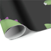 緑フレンドリー恐竜 ラッピングペーパー (ロールコーナー)