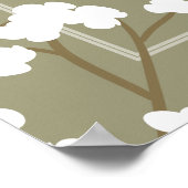 緑フローライスラム結婚教徒のポスター ポスター (角)