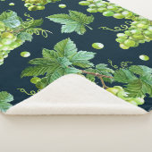 緑ブドウ：水彩暗色 シェルパブランケット (3/4)