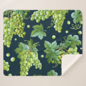 緑ブドウ：水彩暗色 シェルパブランケット (正面(横))