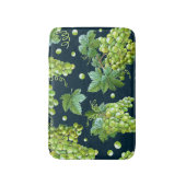 緑ブドウ：水彩暗色 バスマット (正面縦)