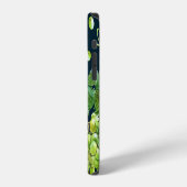 緑ブドウ:水彩暗色 iPhoneケース (左側面)