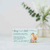 緑ベージュのリスの本を持ってきて エンクロージャーカード (スタンド正面)