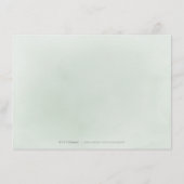 緑ミニマルのシンプル植物宿舎 エンクロージャーカード (裏面)