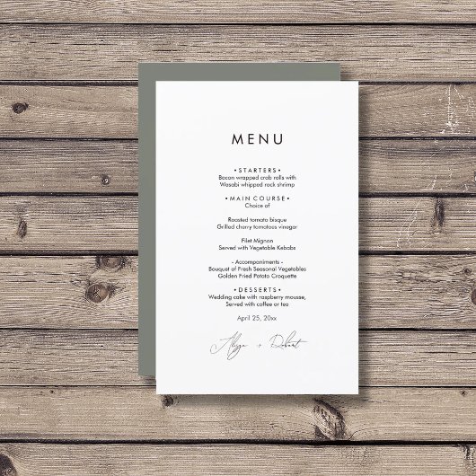 緑ミニマルのメ結婚ニュー