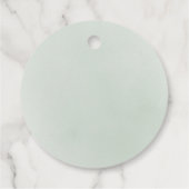 緑ミニマルの素朴結婚な フェイバータグ (裏面)