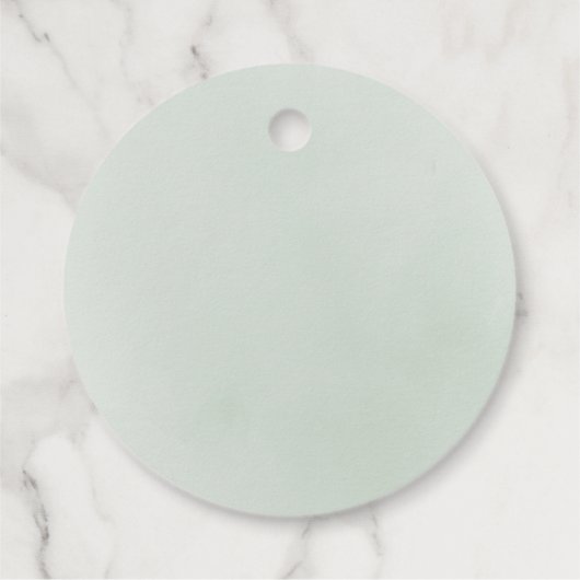 緑ミニマルの素朴結婚な フェイバータグ (裏面)