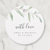 緑ミニマルの素朴結婚な フェイバータグ (正面)