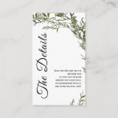 緑ミニマル囲いカード招待状 エンクロージャーカード (正面)