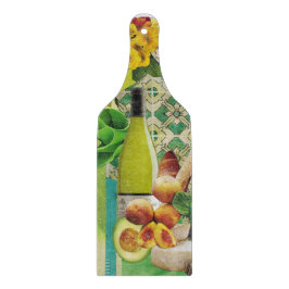 緑メキシカンタイル付きガラス製切削板 カッティングボード