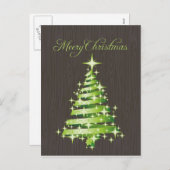 緑メリーのクリスマス葉書 シーズンポストカード (正面/裏面)